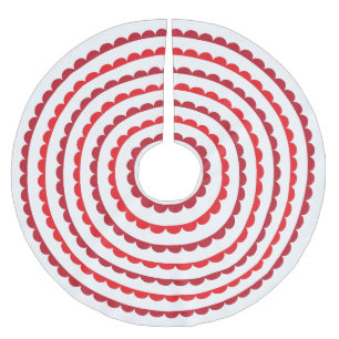 Sankt-Rot bogt Baumrock aus Polyester Weihnachtsbaumdecke