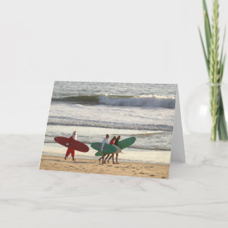 Sankt… "Schläge, die hinunter Kamine schieben! " Feiertagskarte