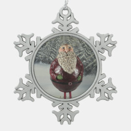 Sankt Schneeflocken Zinn-Ornament