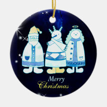 Sankt-Schneemann-Engels-blauer Weihnachtsbaum
