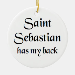 Sankt Sebastian Keramik Ornament