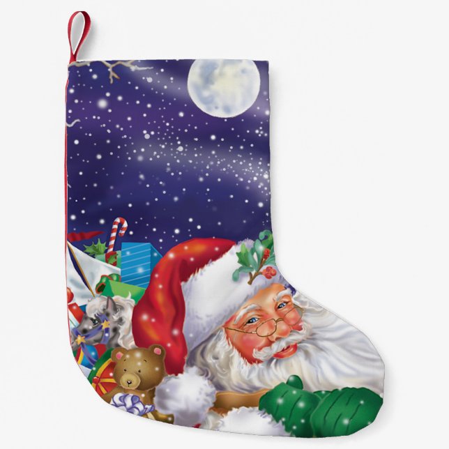Sankt-Spielzeug-Lieferungs-Strumpf Kleiner Weihnachtsstrumpf (Vorderseite)
