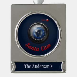 Sankt-Spions-Kamera Banner-Ornament Silber