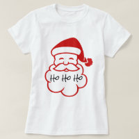 Sankt stellen Ho Ho Ho Minimalistischen weißen T -