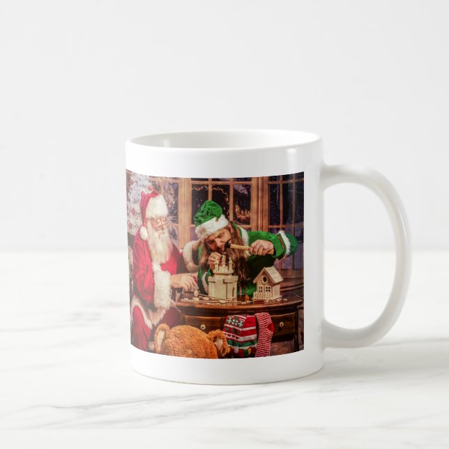 Sankt-Tasse mit Elf und dem Gesang Kaffeetasse (Rechts)