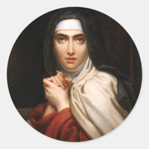 Sankt Teresa von Jesus Runder Aufkleber