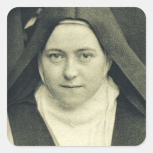 Sankt Therese vom Kind Jesus und vom Heiligen Antl Quadratischer Aufkleber