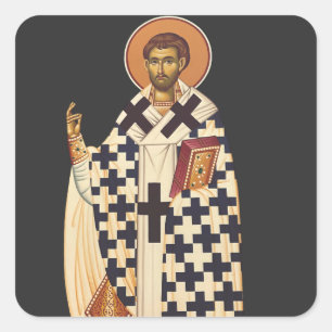 Sankt Timotheus, der erste christliche Bischof von Quadratischer Aufkleber