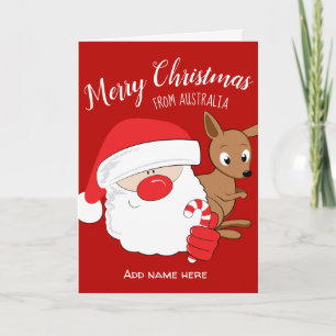 Sankt u. Känguru Feiertagskarte