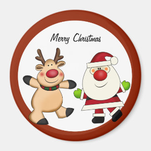 Sankt- u. Ren-Weihnachtsfeiertag Magnet