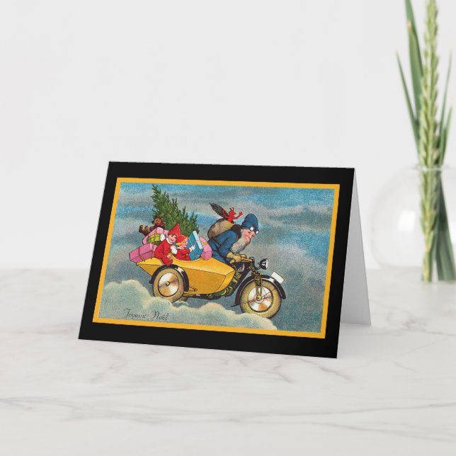 Sankt und der Beiwagen Feiertagskarte (Vorderseite)