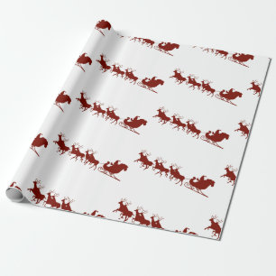 Sankt- und Ren-Packpapier Geschenkpapier
