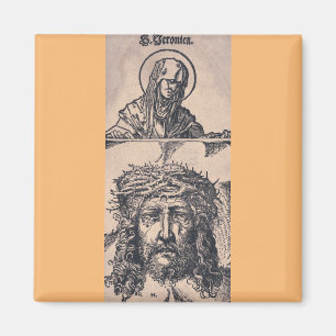 Sankt Veronika mit dem Vernikeltuch von Hans Burgk Magnet