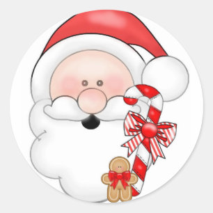 Sankt-Weihnachtsaufkleber Runder Aufkleber