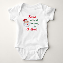 Sankt - Weihnachtsbaby-Mitteilung Baby Strampler