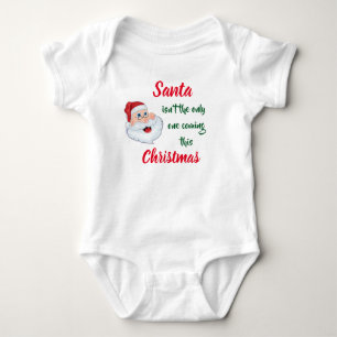 Sankt - Weihnachtsbaby-Mitteilung Baby Strampler