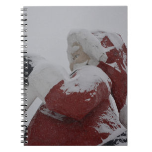 Sankt-Weihnachtsfeiertags-Schnee-Schneeflocke Notizblock