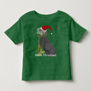 Sankt-Welpen-frohe Weihnachten Kleinkind T-shirt