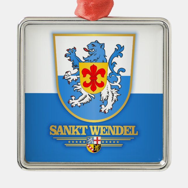 Sankt Wendel Kreis COA Shirts Ornament Aus Metall (Vorne)