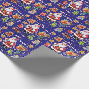 Sankt Werkstatt spielt Packpapierblau Geschenkpapier