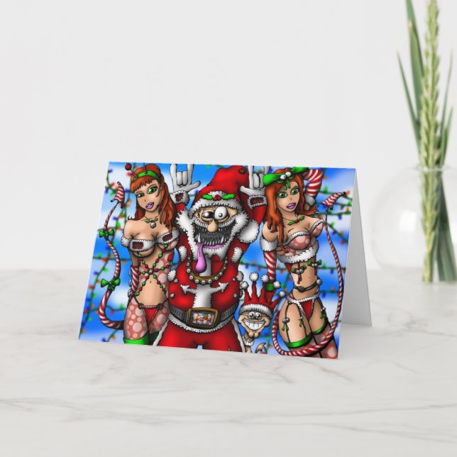 Sankt-Zeit-Karte Feiertagskarte (Vorderseite)