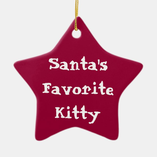 SanktlieblingsMiezekatze Orna Keramik Ornament (Vorne)