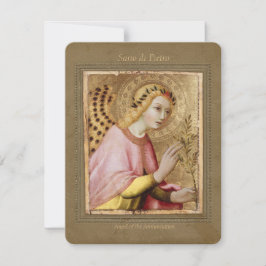 Sano di Pietro Annonciation angel CC0746 Carte pla