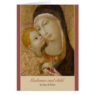 Sano di Pietro Tenderness Madonna CC1081 Karte