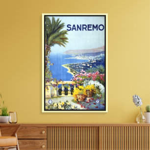 Sanremo, Italien, Italienische Riviera Leinwanddruck