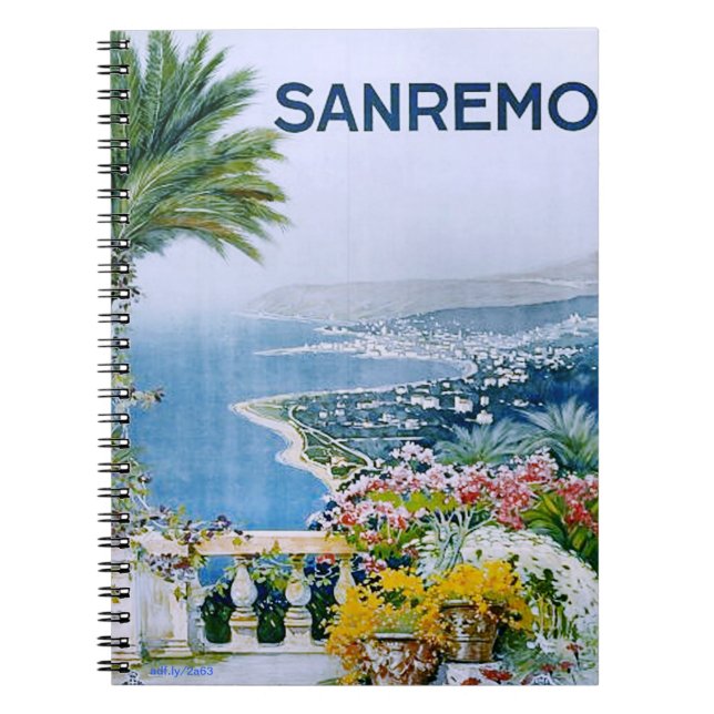 Sanremo, Italien-Notebook Notizblock (Vorderseite)