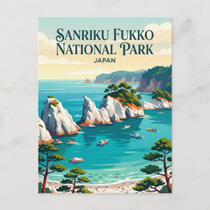Sanriku-Fukko-Nationalpark Japan Postkarte