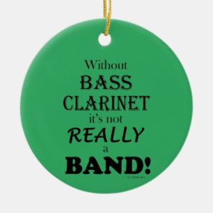 Sans Basse Clarinet - Ornement en céramique de ban