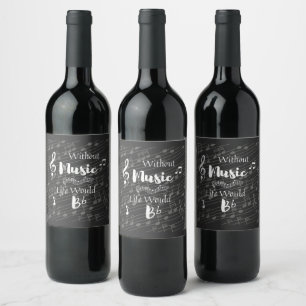 Sans Musique La Vie Bb Vins Étiquettes