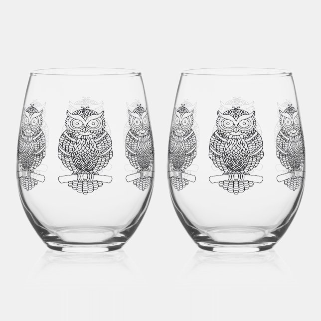 Sans Pied Chouette - Verre à vin (Recto)
