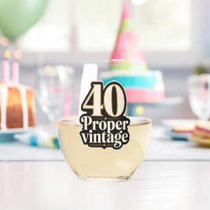 Sans Pied Verre à vin d'anniversaire étape importante Âge