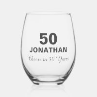 Verre à vin d'anniversaire vieilli à la perfection