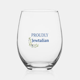Sans Pied Verre à vin fièrement Jewtalian