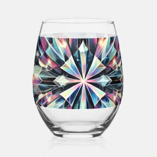 Sans Pied Verset Quantum - Verre à vin Prismatic Starburst