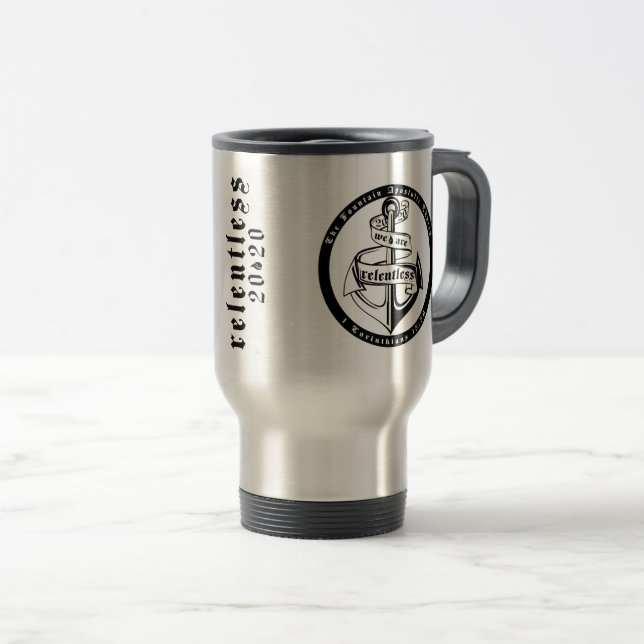 SANS RELANCE 2020 Mug de voyage 15oz (Devant droit)