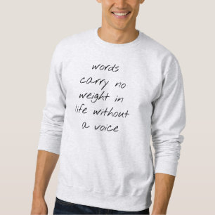 Sans voix Sweatshirt de base masculin