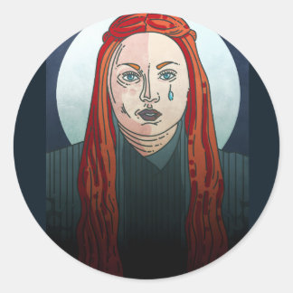 Sansa Stark Game von Thrones Runder Aufkleber