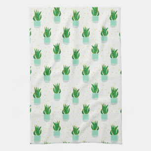 Sansevieria Schlange Pflanze drucken Geschirrtuch