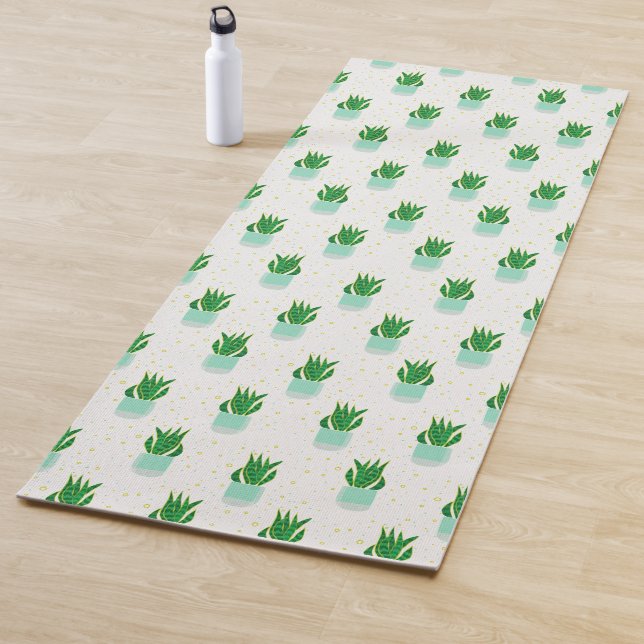 Sansevieria Schlange Pflanze drucken Yogamatte (Beispiel)