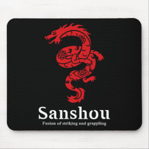 Sanshou-Drache Sanda chinesisches Boxen Kampfsport Mousepad