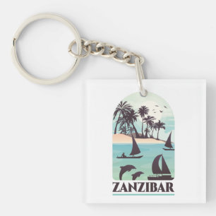 Sansibar Afrika Vintag Schlüsselanhänger