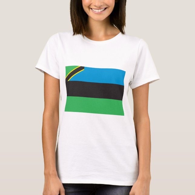 Sansibar-Flagge T-Shirt (Vorderseite)
