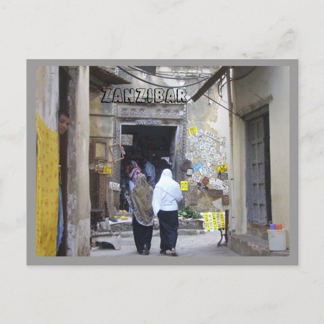 Sansibar Postkarte (Vorderseite)