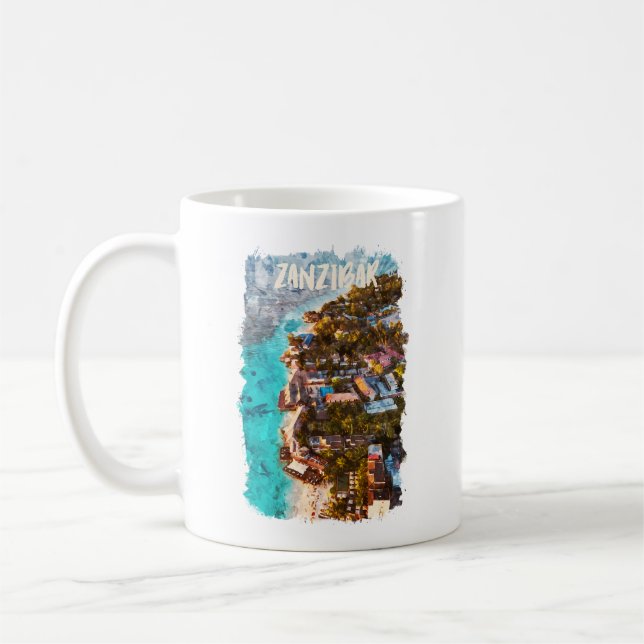 Sansibar Tansania Ocean View Travel Kaffeetasse (Links)