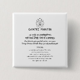 Sanskrit Gyatri Mantra Button