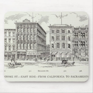Sansome East Side California und Sacramento Mousepad